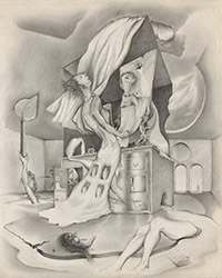 Untitled [Interior with Woman Standing at a Dresser], 1946